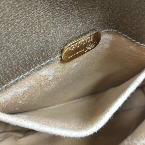 (L3) Authentic Gucci Crossbody Bag Brown PVC Luxury Vintage Designer Handbag - Picture 8 of 9